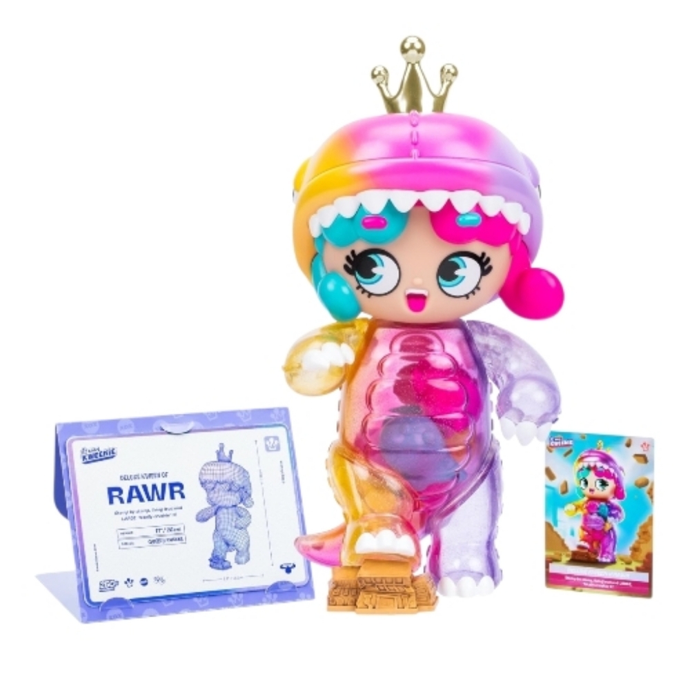 NEW Deluxe Kween of Rawr 11" mega xoxo Kweenie Dinosaur figure